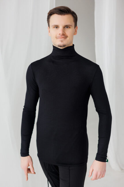 Men’s Dance Practice Turtleneck – Universal Style for Latin & Standard