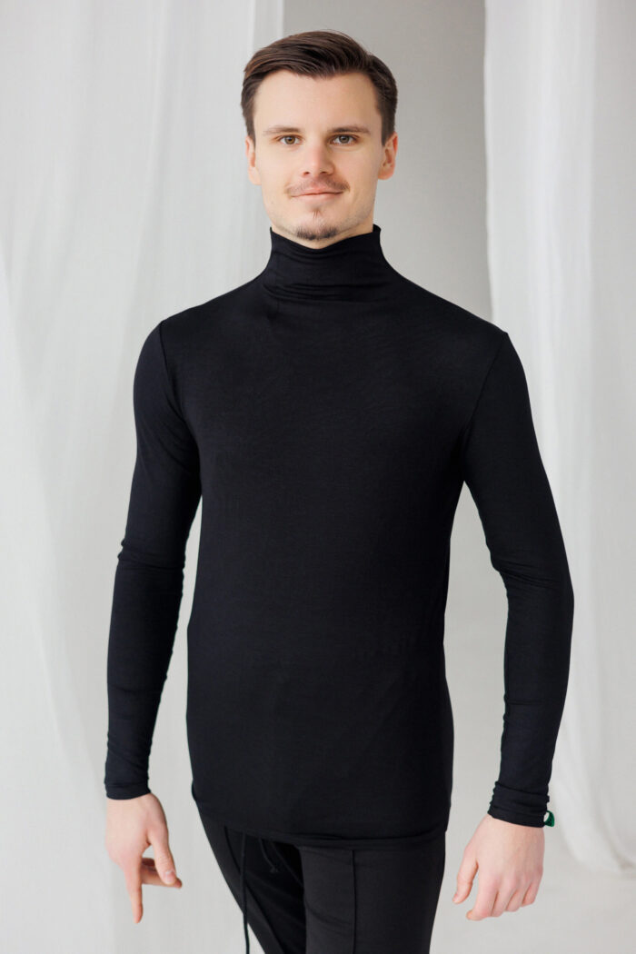 Men’s Dance Practice Turtleneck – Universal Style for Latin & Standard